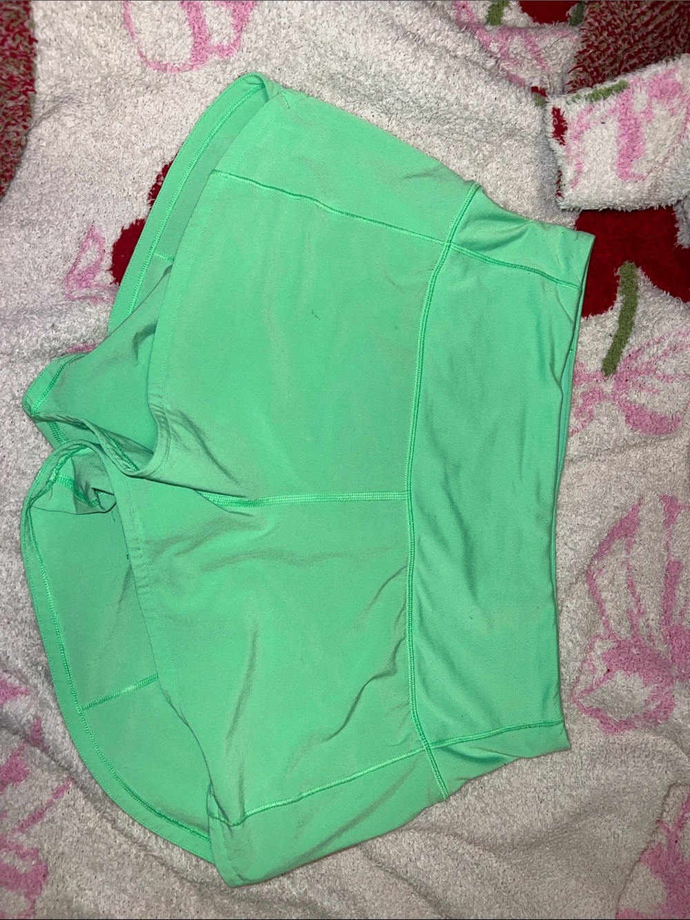 lululemon athletica Mint Green Athletic Shorts with Inner asis
